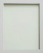Foil Wrapped MDF Picture Photo Frame Fitted with Perspex Plexiglass, White Frame