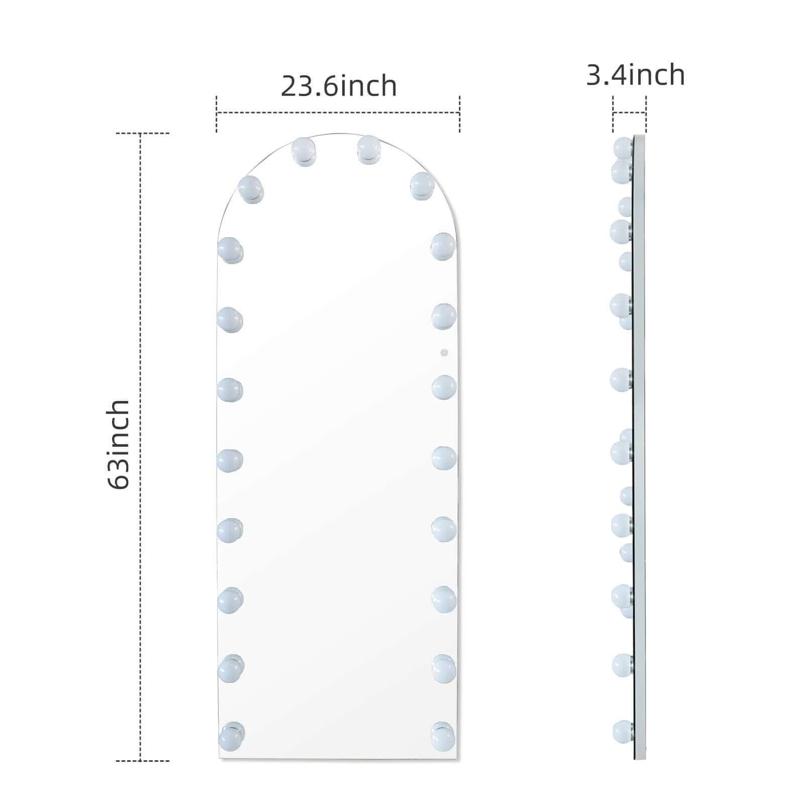 Full Length Arch Wall Mirror 160 x 60cm