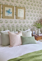 Antonia Blush Trellis Cushion Cover
