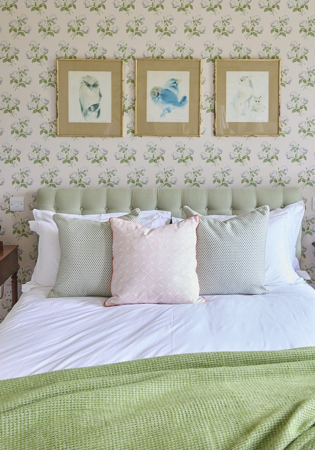 Antonia Blush Trellis Cushion Cover
