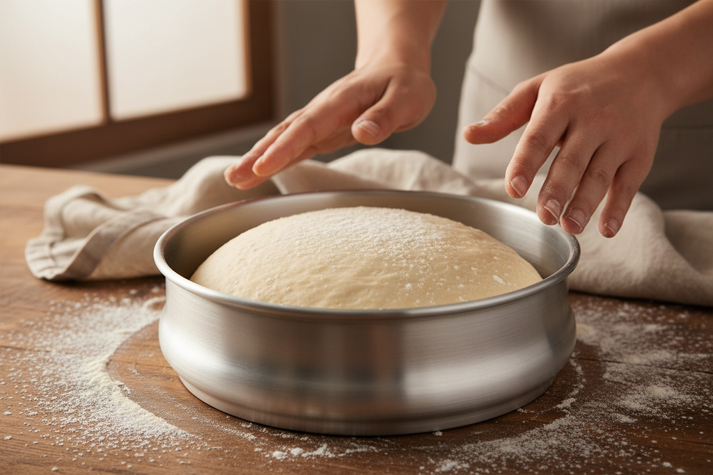Stackable Aluminium Round Dough Pan 1.4Ltr