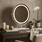 Vanity Face LED Mirror White & Marble