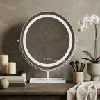Vanity Face LED Mirror White & Marble