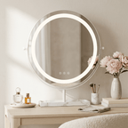 Vanity Face LED Mirror White & Marble
