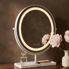 Vanity Face LED Mirror White & Marble