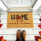 Home Sweet Home Autumn Coir Door Mat Seasonal Welcome Rug