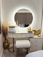 Round Wall Mounted LED Mirror 80cm