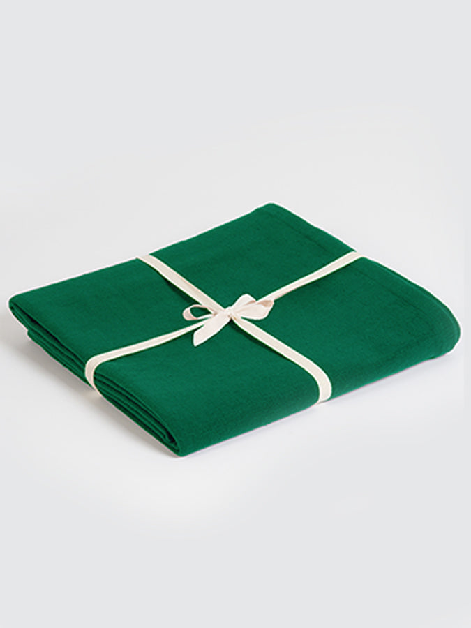 Yoga Studio GOTS Organic Cotton Yoga Blanket Jade Green