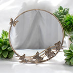 63cm Round Metal Mirror