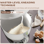Electric Stand Mixer, 4.5L Food Mixer with Dough Hook, Whisk