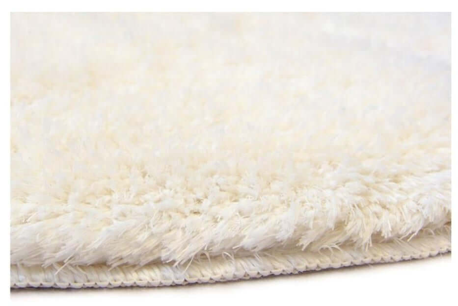 Soft Washable Ivory Shaggy Rug