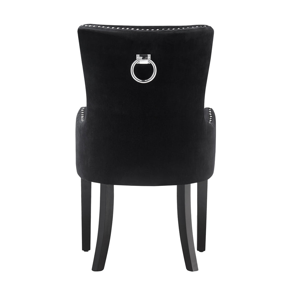 LUX Velvet Dining Chair (with armrests)