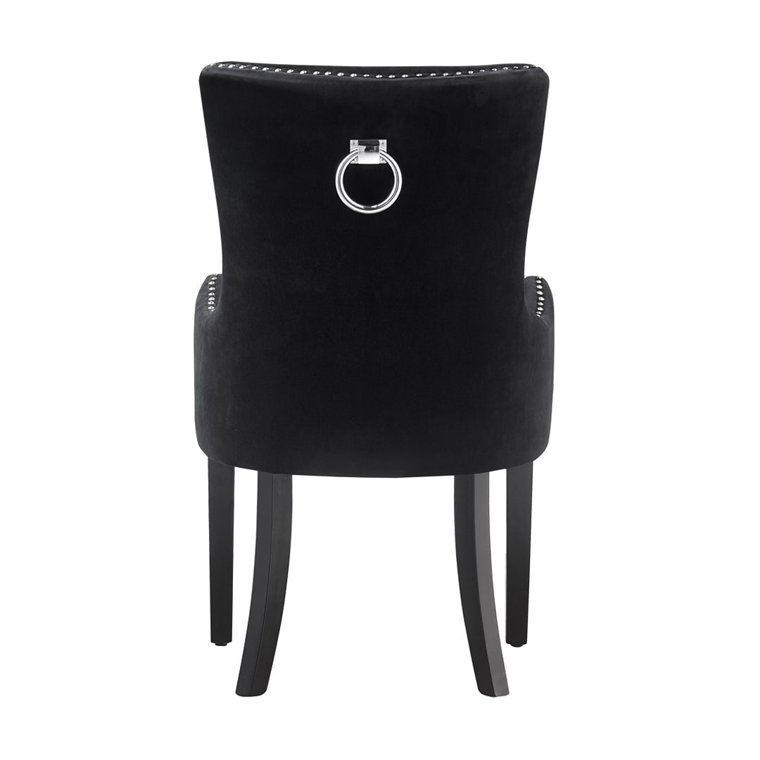 LUX Velvet Dining Chair (with armrests)