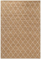 Jute Rug Kunu Natural Handwoven Diamond Design