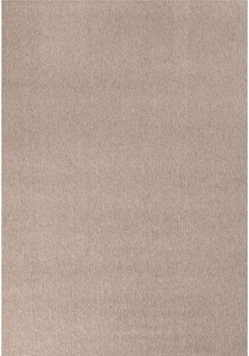 Beige Low Pile Solid Rug