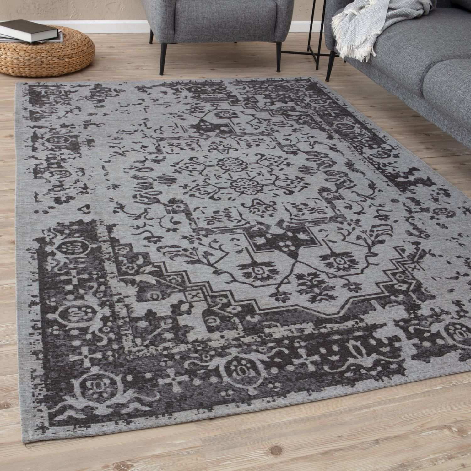 Washable Rug Carina Grey