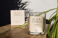 Black Vanilla Medium Soy Wax Candle 30 Hour Burn Time