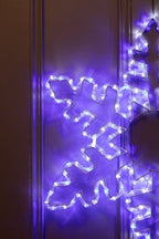Blue LED Snowflake Rope Light