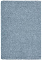 Washable Blue Shaggy Rug 140X200 cm