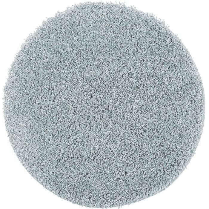 Washable Blue Shaggy Rug Ø 100 cm