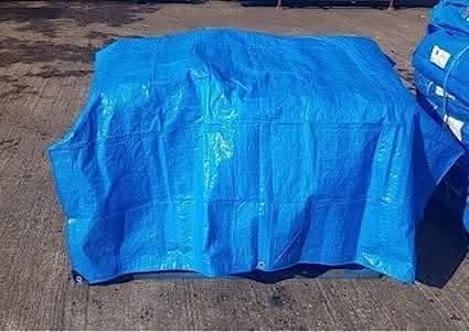 Blue Tarpaulin Waterproof Ground Sheet
