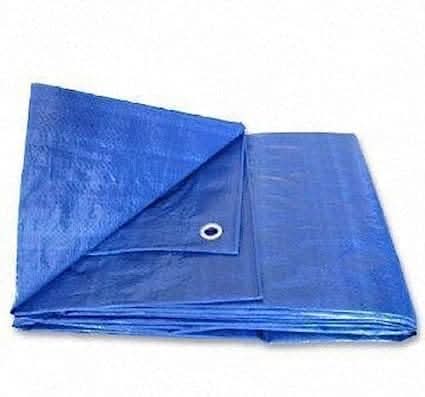 Blue Tarpaulin Waterproof Ground Sheet