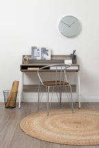 40cm Dia Chrome and Mirror Wall Clock
