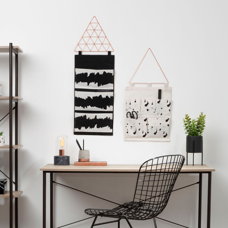 Black Wall Hanging Pocket Organiser