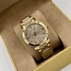 Burberry BU9038 The City Unisex Gold & Champagne Watch