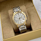 Burberry BU9751 The City Unisex Two-Tone Chronograph Watch
