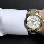 Burberry BU9751 The City Unisex Two-Tone Chronograph Watch
