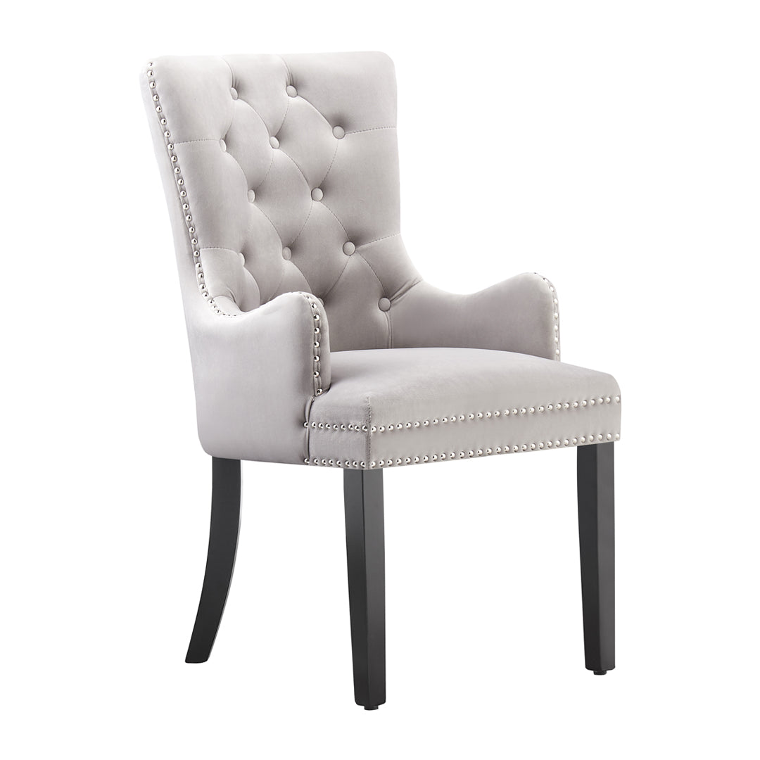 LUX Velvet Dining Chair (with armrests)
