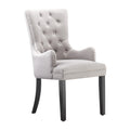 LUX Velvet Dining Chair (with armrests) Light Grey Single