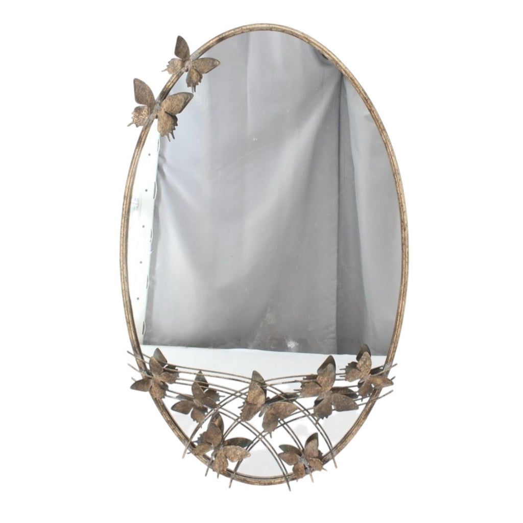 102cm Oval Metal Mirror