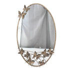 102cm Oval Metal Mirror