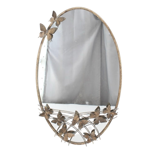 102cm Oval Metal Mirror