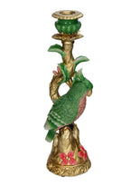 Emerald Parrot Candlestick