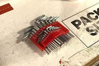 Hex Key Set with Chrome Finish