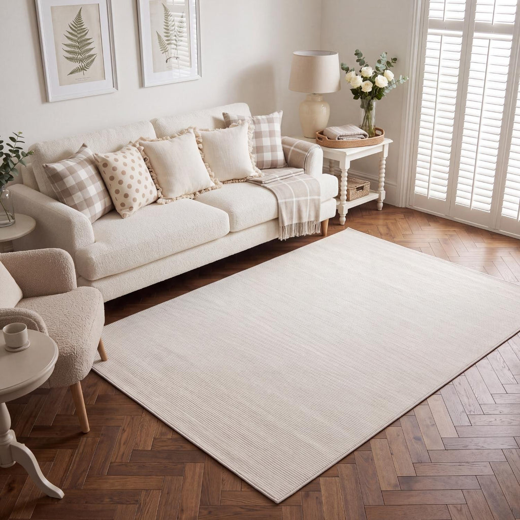 Carmel Cream Striped Rug