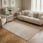 Carmel Beige-Cream Striped Rug