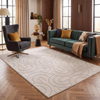 Carmel Cream-Grey Geometric Rug