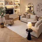 Carmel Cream-Beige Dots Rug