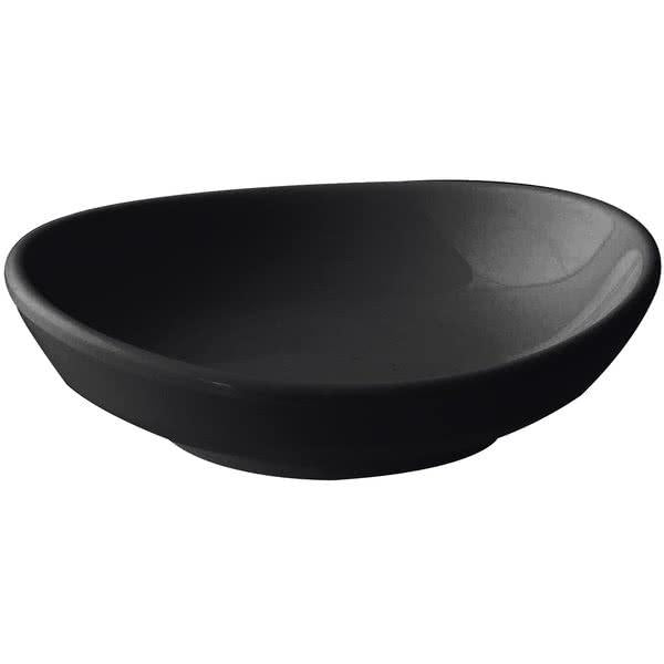 Classic Black Round Melamine Saucer 144ml - Pack Of 12 Default Title