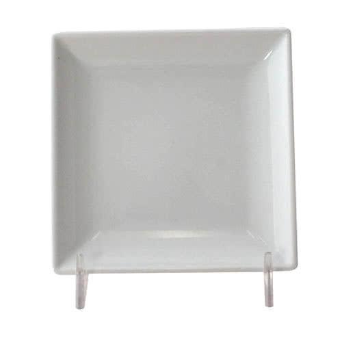 Classic White Square Melamine Plate 254mm - Pack Of 12
