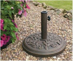 9kg Bronze Rose Effect Garden Parasol Base