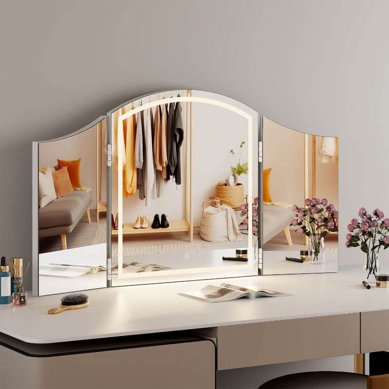 Triple Dressing Table Face Mirror