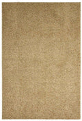 Fiji Latte Beige Washable Solid Shaggy Rug