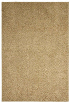 Fiji Latte Beige Washable Solid Shaggy Rug
