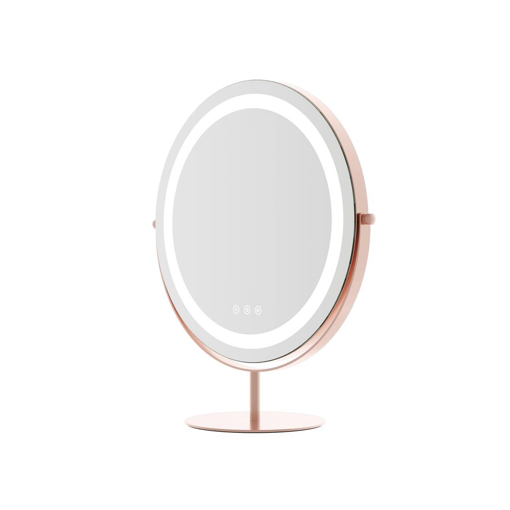 Vanity Face LED Mirror Rose Gold