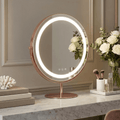 Vanity Face LED Mirror Rose Gold